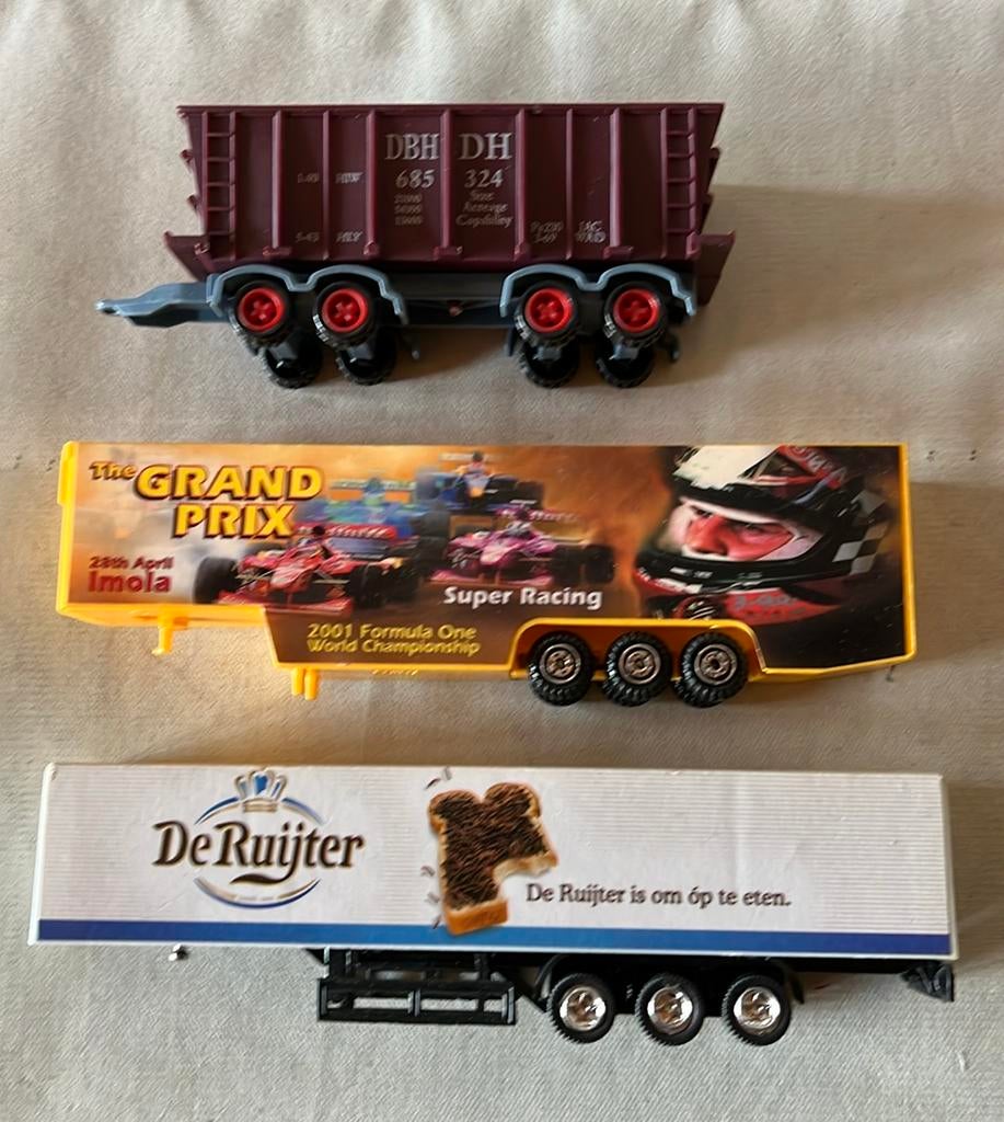 3 opleggers met reklame, Ophalen of Verzenden, Zo goed als nieuw, Bus of Vrachtwagen, Overige merken