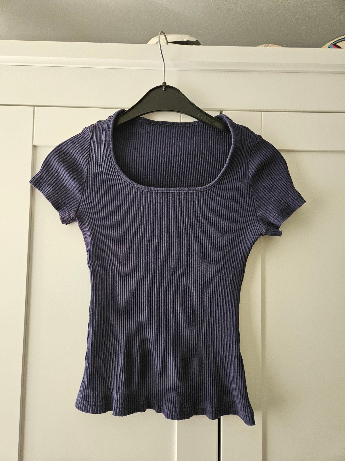 Donkerblauw t-shirt, Kleding | Dames, Blauw, Ophalen of Verzenden, Zo goed als nieuw, Korte mouw
