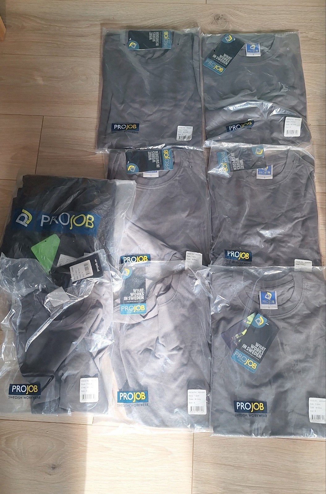 Partij ProJob Werkkleding – 7x T-Shirt (S) 1 Broek maat 48, Heren, Nieuw, Ophalen of Verzenden, Projob