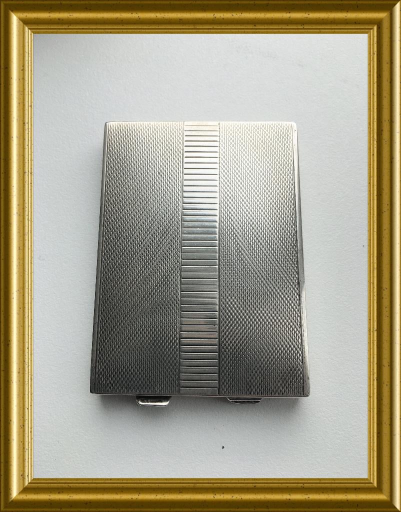 Art deco zilveren (835) poederdoos, Antiek en Kunst, Antiek | Goud en Zilver, Ophalen of Verzenden, Zilver