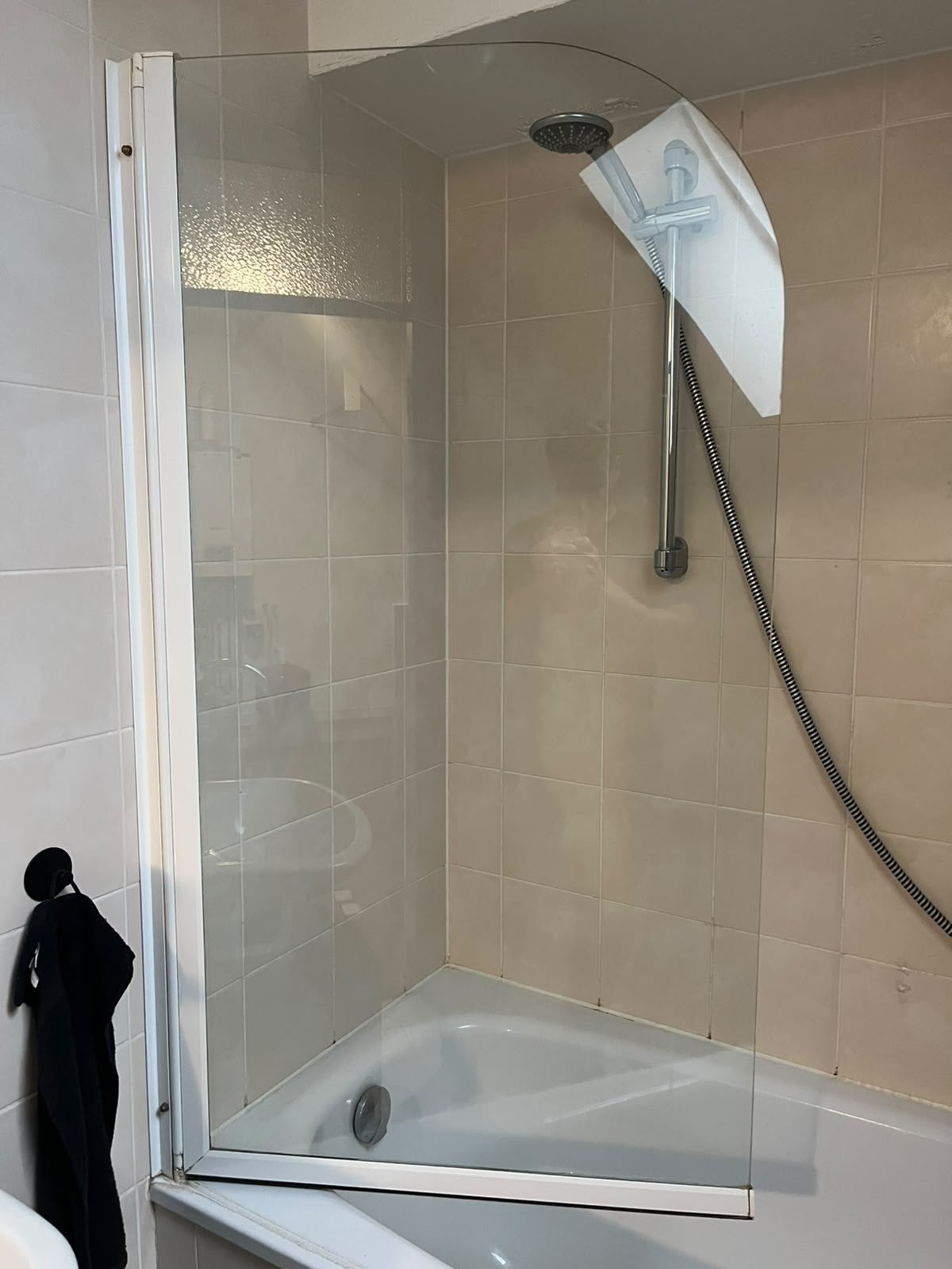 Douche wand (bad), Ophalen, Zo goed als nieuw
