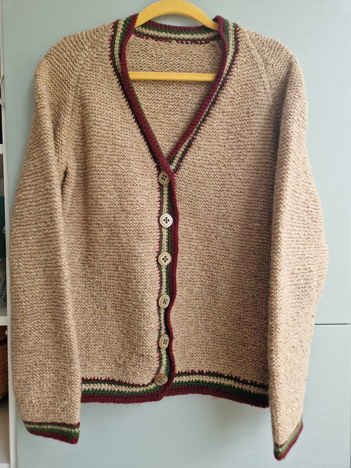 Handgebreide vintage wollen vest wol maat XS S 36, Ophalen of Verzenden, Zo goed als nieuw, Maat 36 (S), Rood