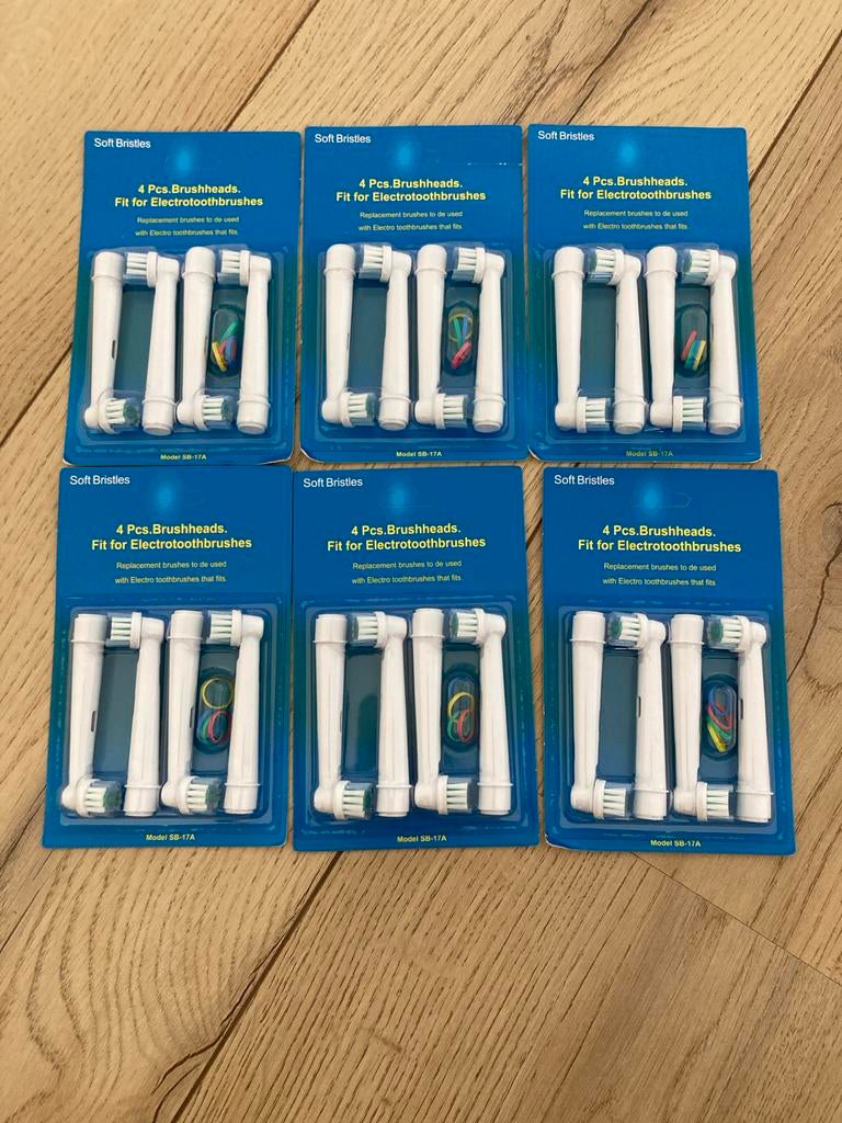 Opzetborstels voor elektrische tandenborstel - 24 stuks, Ophalen, Nieuw, Opzetborstel