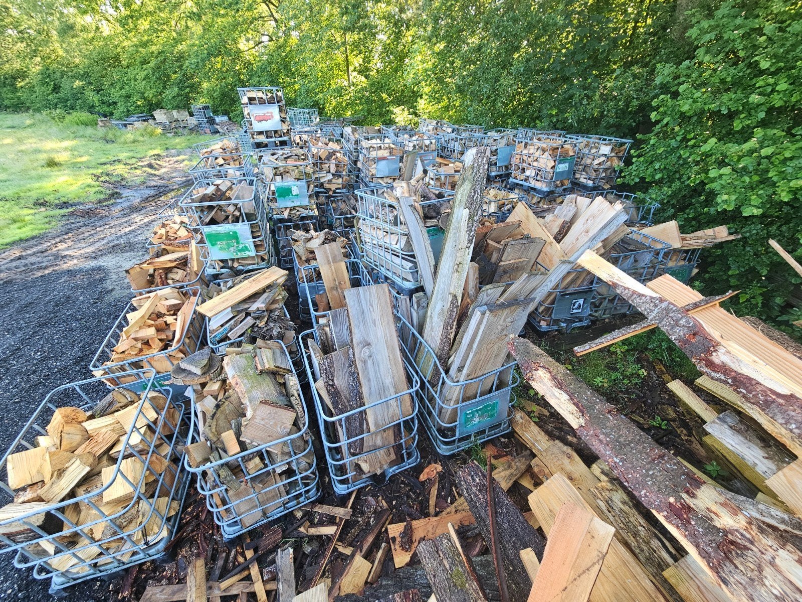 Restpartij aanbieding geleverd, 6 m³ of meer, Ophalen, Overige houtsoorten, Blokken