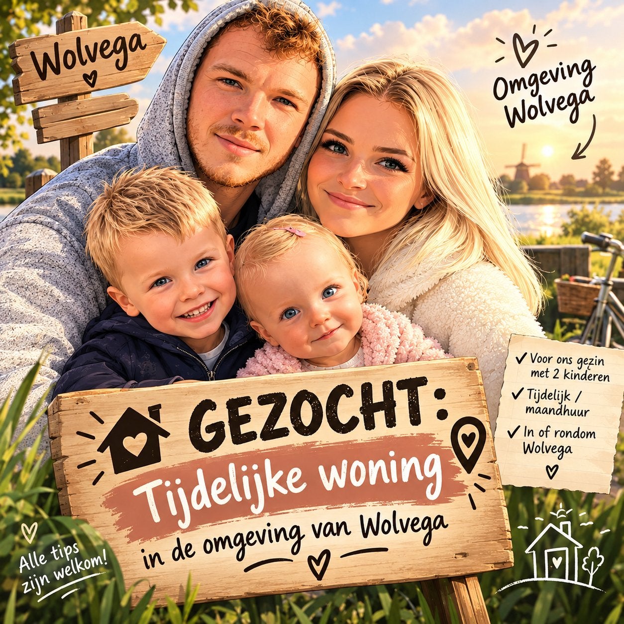 Gezocht! Tijdelijke woning, Drie personen of meer, Overige typen