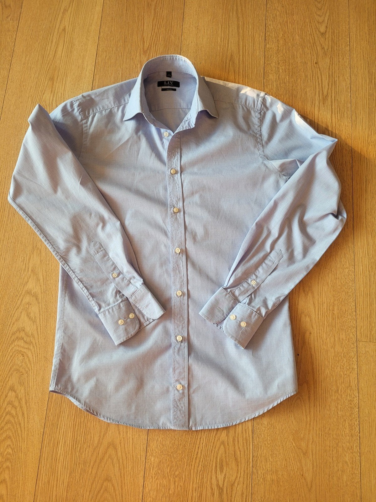 Lichtblauw overhemd LIV maat S, Kleding | Heren, Overhemden, Blauw, LIV, Ophalen of Verzenden, Gedragen