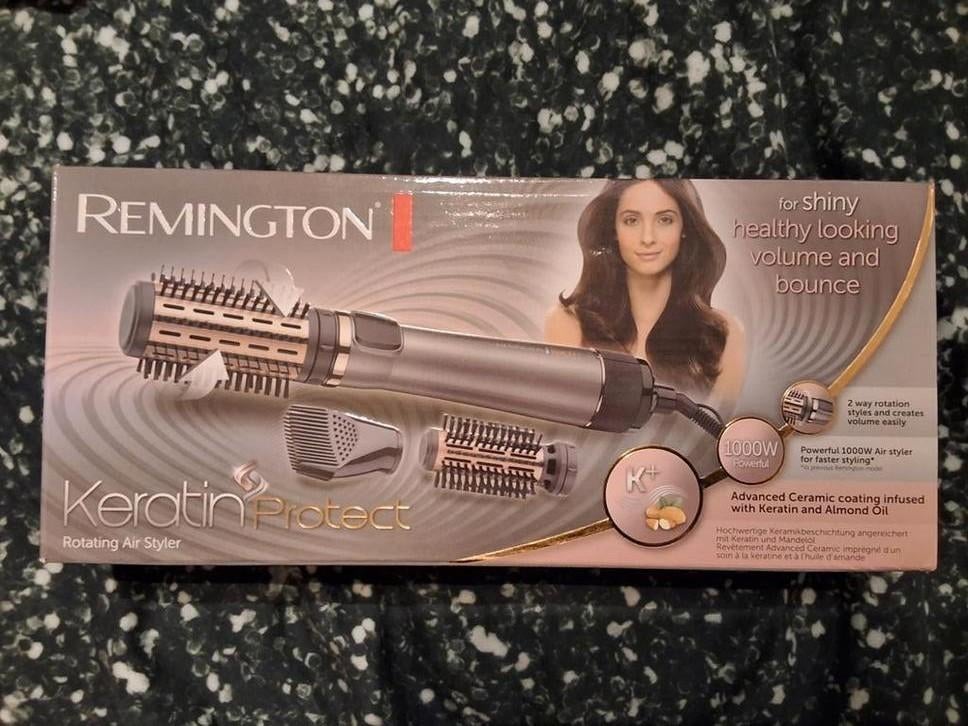 NieuweRemington Keratin Protect Roterende Föhnborstel AS8810, Ophalen of Verzenden, Nieuw, Haarverzorging
