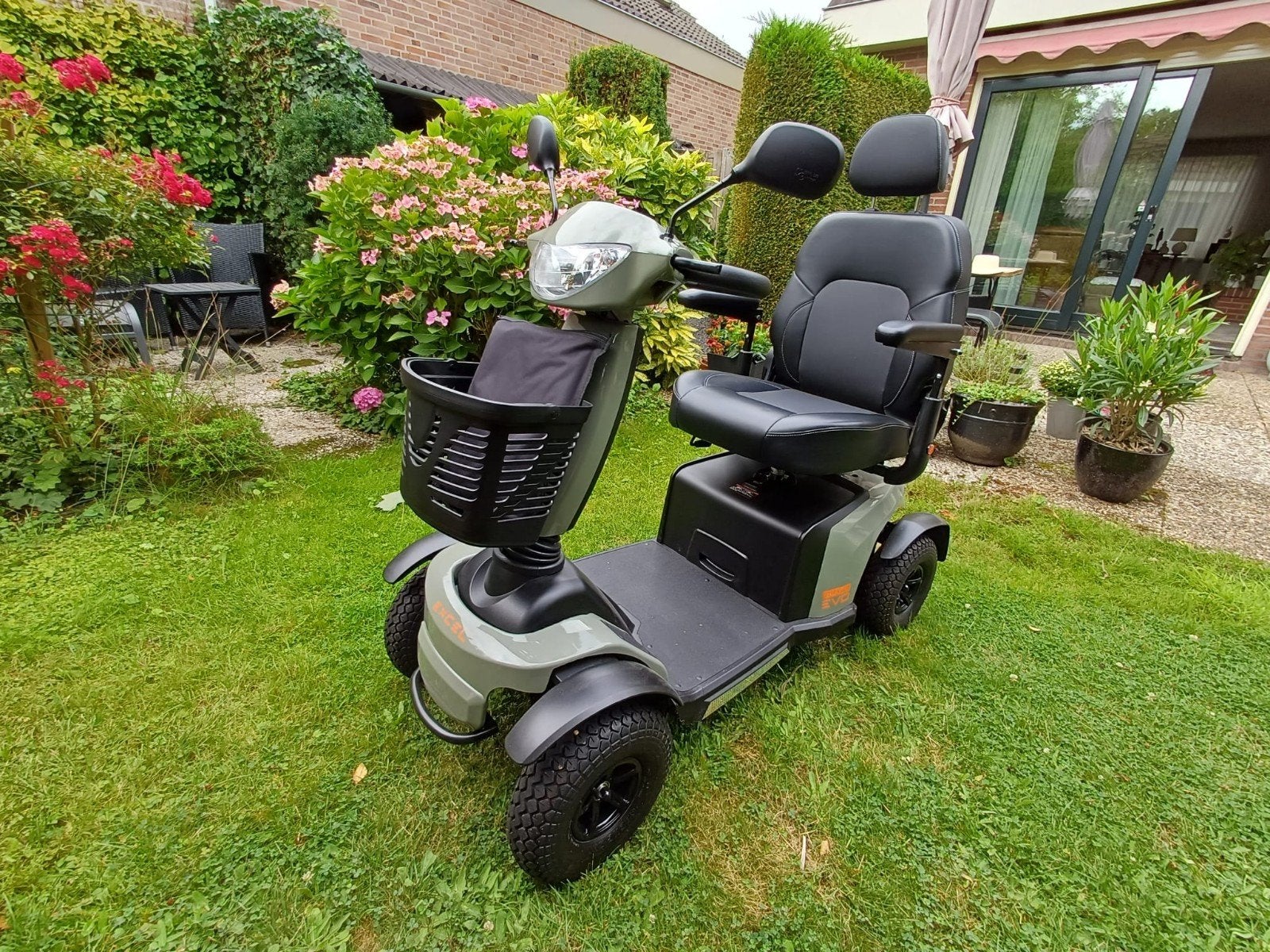 Scootmobiel Excel Galaxy II EVO 4, sage groen garantie 70km, Ophalen, Excel, Zo goed als nieuw, 16 km/u of meer