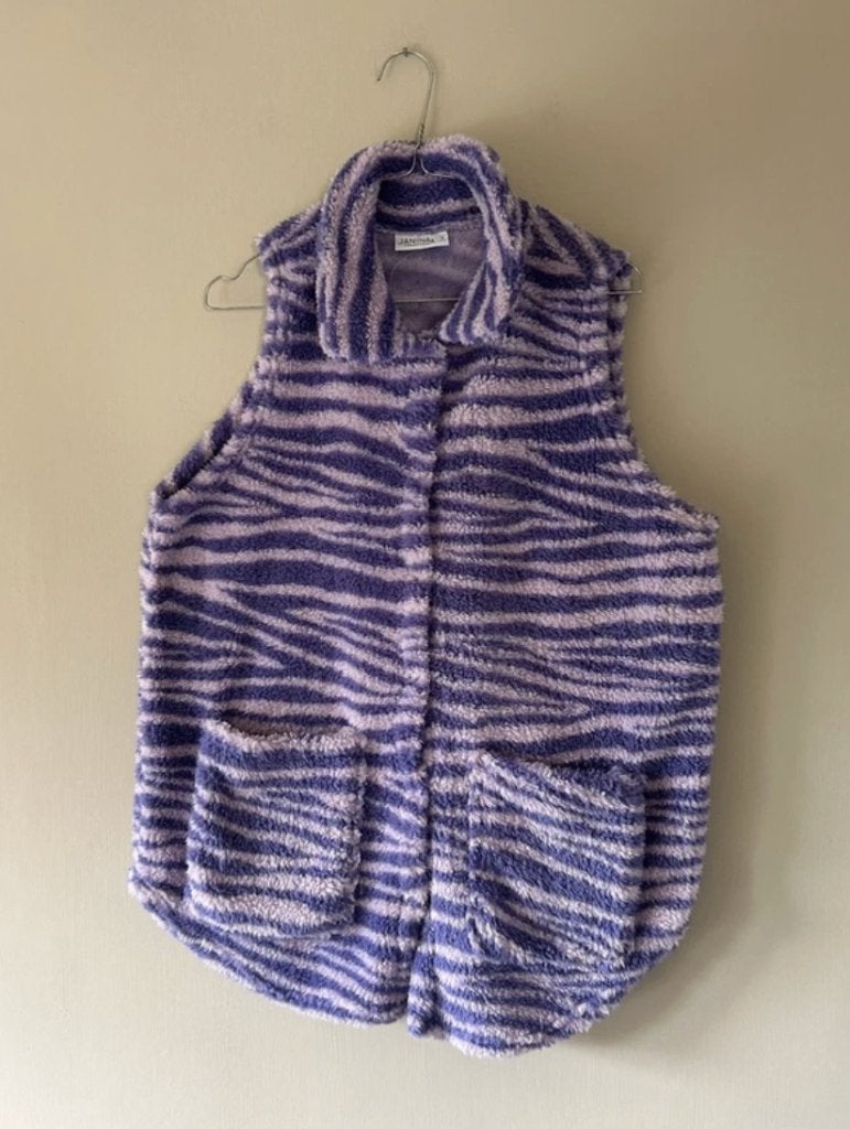 Nieuw fluffy teddy paars lila vest maat S bodywarmer, Kleding | Dames, Ophalen of Verzenden, Nieuw, Maat 36 (S), Paars