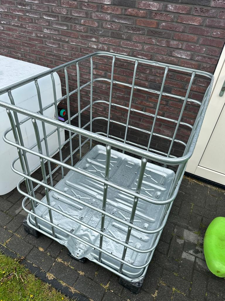 Metalen IBC kooi / krat - Ideaal voor opslag, Gebruikt, 100 cm of meer, 60 cm of meer, Ophalen of Verzenden