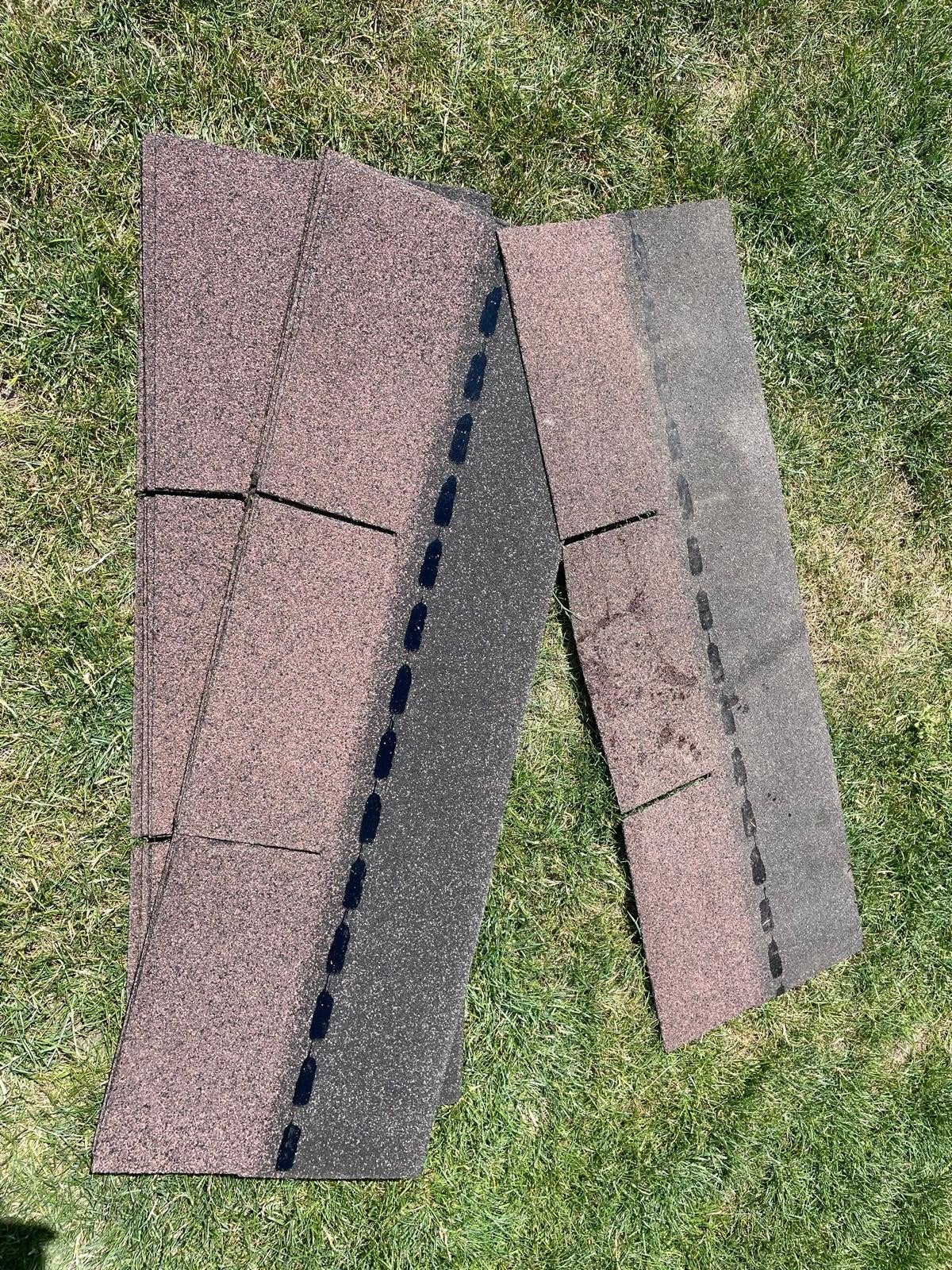 16 shingles voor dak - Bruine dakshingles, Ophalen, Overige materialen, Gebruikt, Overige kleuren