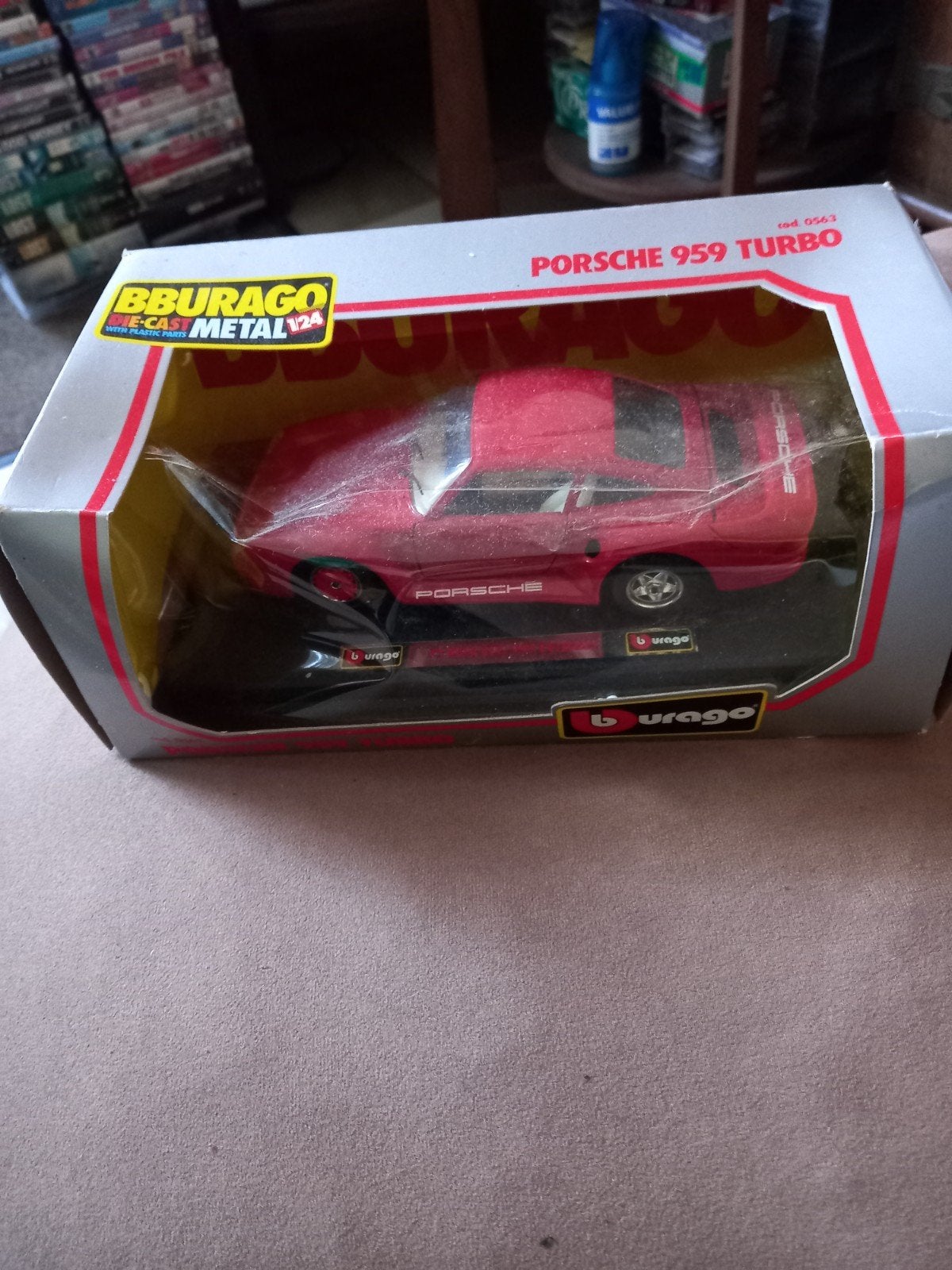 Bburago Porsche 959 Turbo Die-Cast Model 1:24, Ophalen of Verzenden, Nieuw, Auto, Bburago