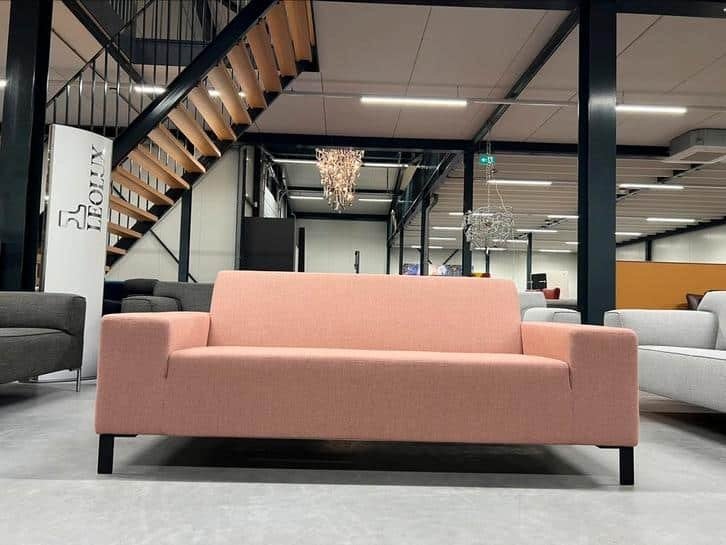 Nieuw Gelderland 6511 2,5 zits bank Panama stof Roze 202, Ophalen of Verzenden, Rechte bank, Info@gelderlanddesign.com, Gelderland