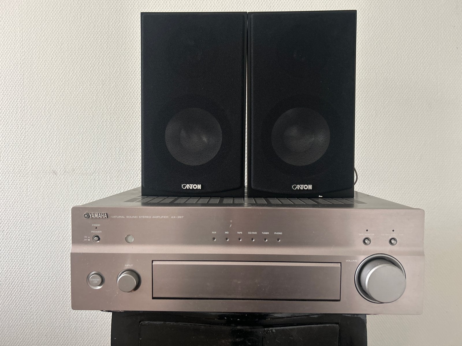 Yamaha AX-397 versterker met Canton speakers, Gebruikt, Yamaha, Ophalen of Verzenden, 120 watt of meer
