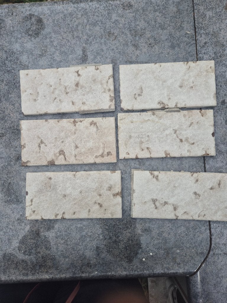 Travertin tegels getrommeld – 3 m², Ophalen, Gebruikt, Minder dan 20 cm, Minder dan 20 cm