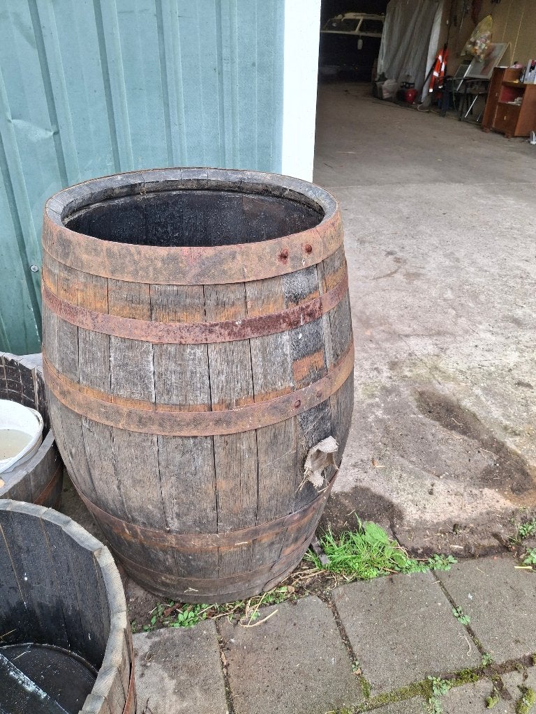 whiskyvat ( eiken)voor boompje 275 liter, zie foto/omschrijv, 75 tot 150 liter, Ophalen, Gebruikt, Hout