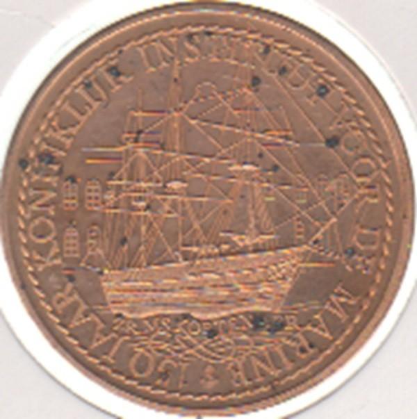 Penning 150 Jaar Koninklijk Instituut voor de Marine 1979, Ophalen of Verzenden, Overige materialen, Nederland