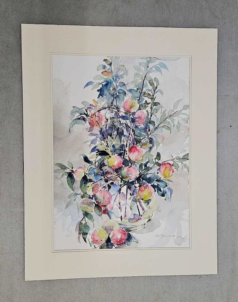 Groot, origineel stilleven door Henny Euverman (1918-1994), Antiek en Kunst, Kunst | Schilderijen | Klassiek, Ophalen