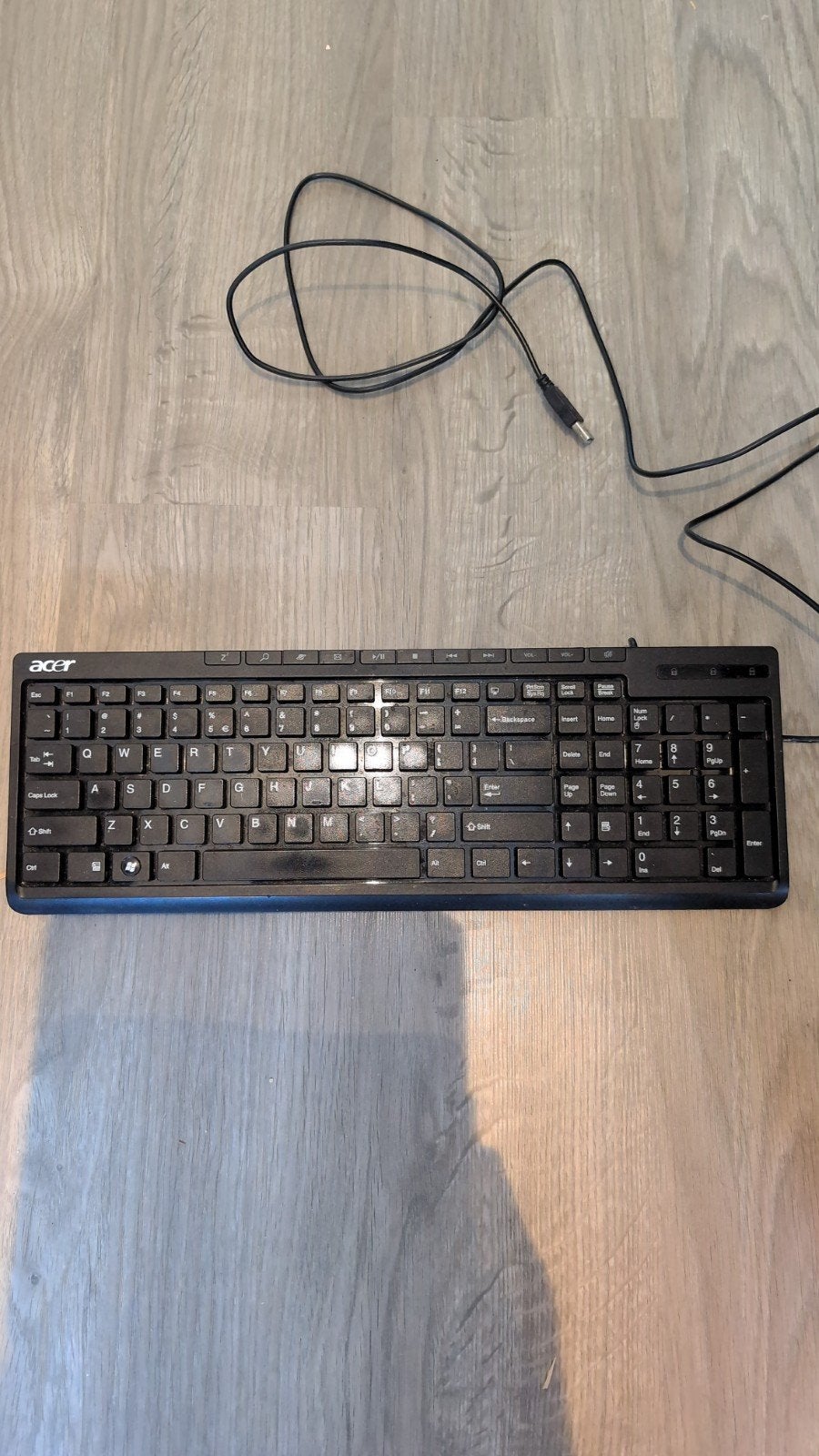 Acer SK-9621 Bedraad Toetsenbord Qwerty Zwart, Computers en Software, Toetsenborden, Ophalen, Gebruikt, Qwerty, Plug-and-play
