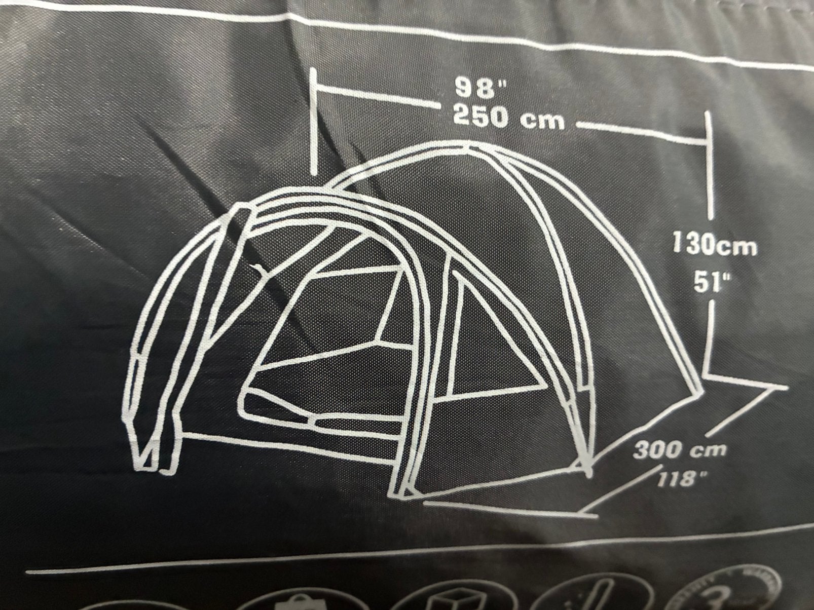 4 personen tent, Caravans en Kamperen, Tenten, Ophalen, Zo goed als nieuw