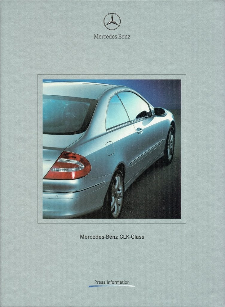 Persmap Mercedes-Benz CLK (met cd-rom & persfoto's - 2002), Verzenden, Gelezen, Mercedes
