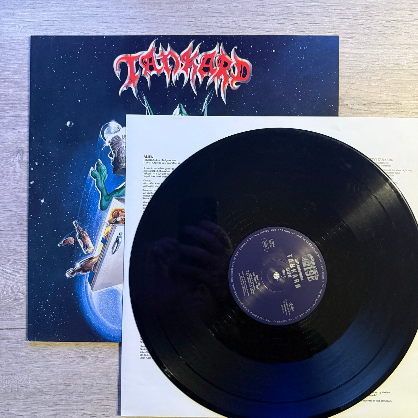 Tankard - Alien (Vinyl, 1989), Ophalen of Verzenden, Zo goed als nieuw, Thrash metal