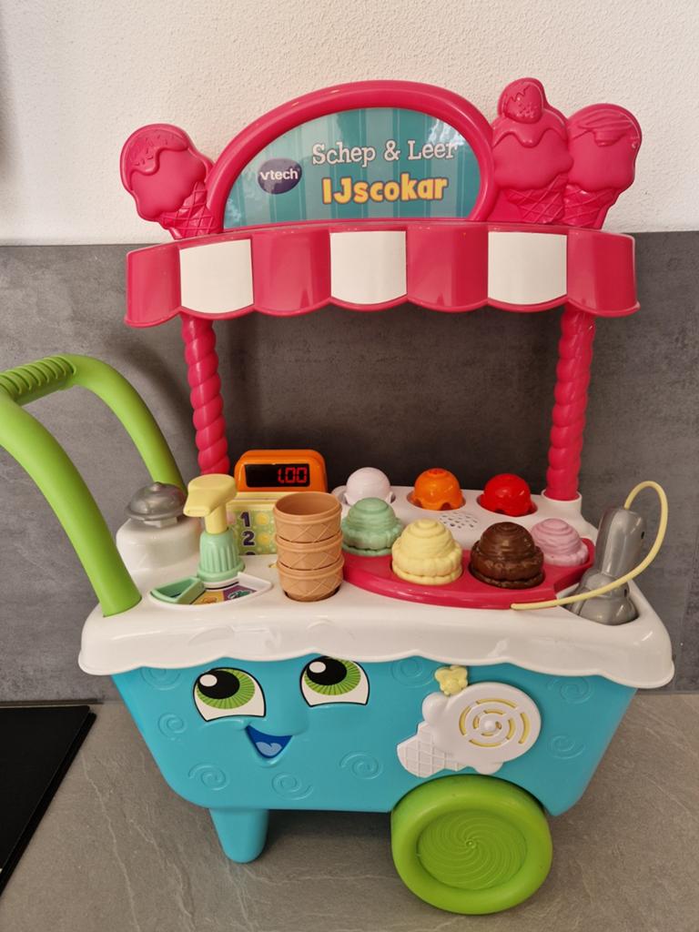 Vtech schep & leer ijscokar, Kinderen en Baby's, Speelgoed | Vtech, Ophalen