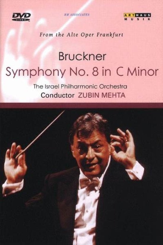 DVD Bruckner : Symphony nr. 8 ( Zubin Mehta ), Ophalen of Verzenden, Modernisme tot heden, Zo goed als nieuw, Orkest of Ballet