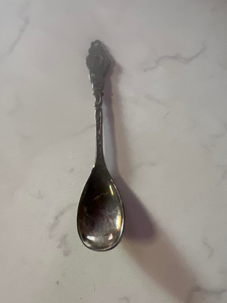 Douwe Egberts verzilverde lepel, Antiek en Kunst, Ophalen of Verzenden