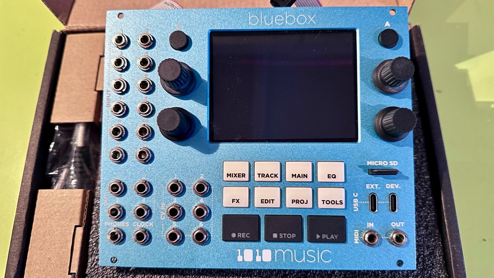 1010music bluebox eurorack edition - Compacte Digitale Mixer, Ophalen of Verzenden, Zo goed als nieuw, 10 tot 20 kanalen