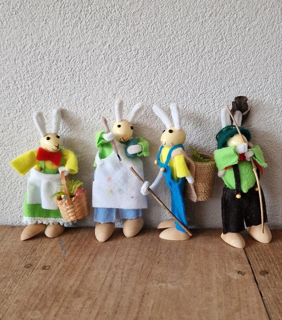 Vintage paashaasjes, Ophalen of Verzenden, Gebruikt