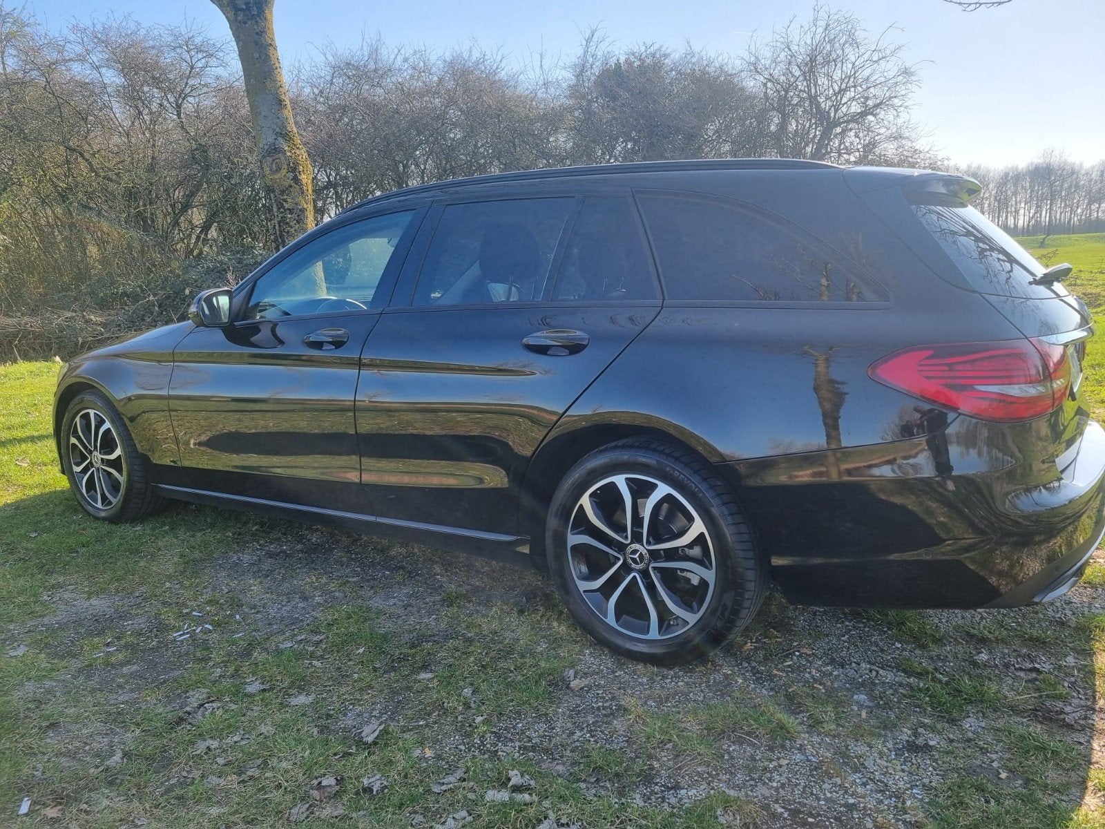 Mercedes-Benz C200 d 160pk 9G-TRONIC 2019 taxi klaar, Automaat, Dealer onderhouden, 1800 kg, Zwart