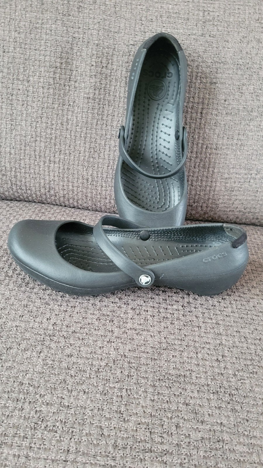 Crocs zwarte dames schoenen, maat W7, Zwart, Crocs, Gedragen, Ballerina's