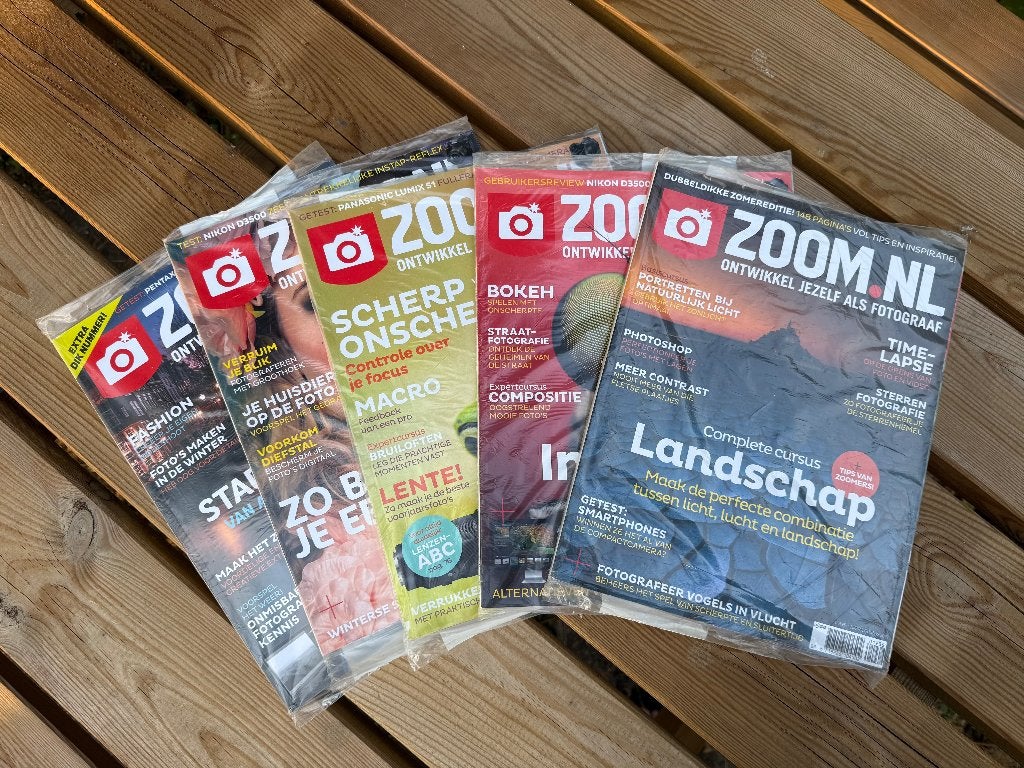 Zoom magazine - 7 nummers / 5 tijdschriften jaargang 2019, Boeken, Tijdschriften en Kranten, Ophalen of Verzenden, Zo goed als nieuw