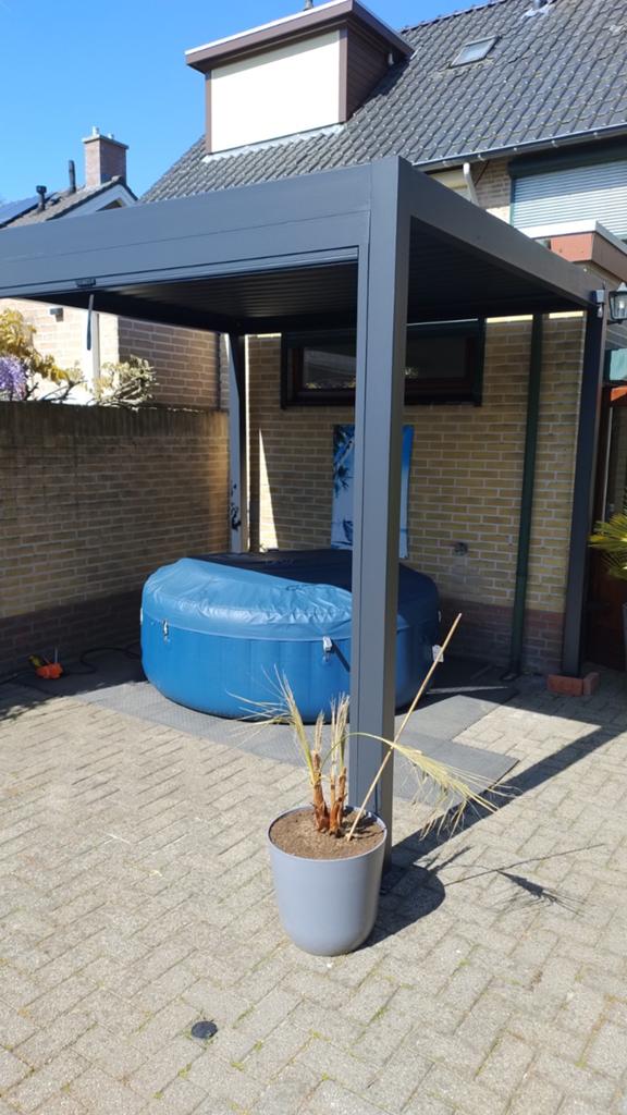 Opblaasbare jacuzzi met afdekzeil maar ZONDER pomp, Ophalen, Gebruikt, Afdekzeil, Opblaasbaar