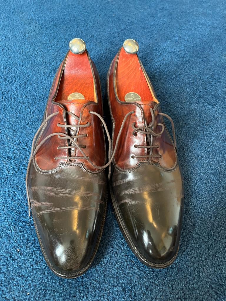 Schoenen John Lobb + schoenspanners maat 10.5, Bruin, Ophalen of Verzenden, Gedragen, Veterschoenen