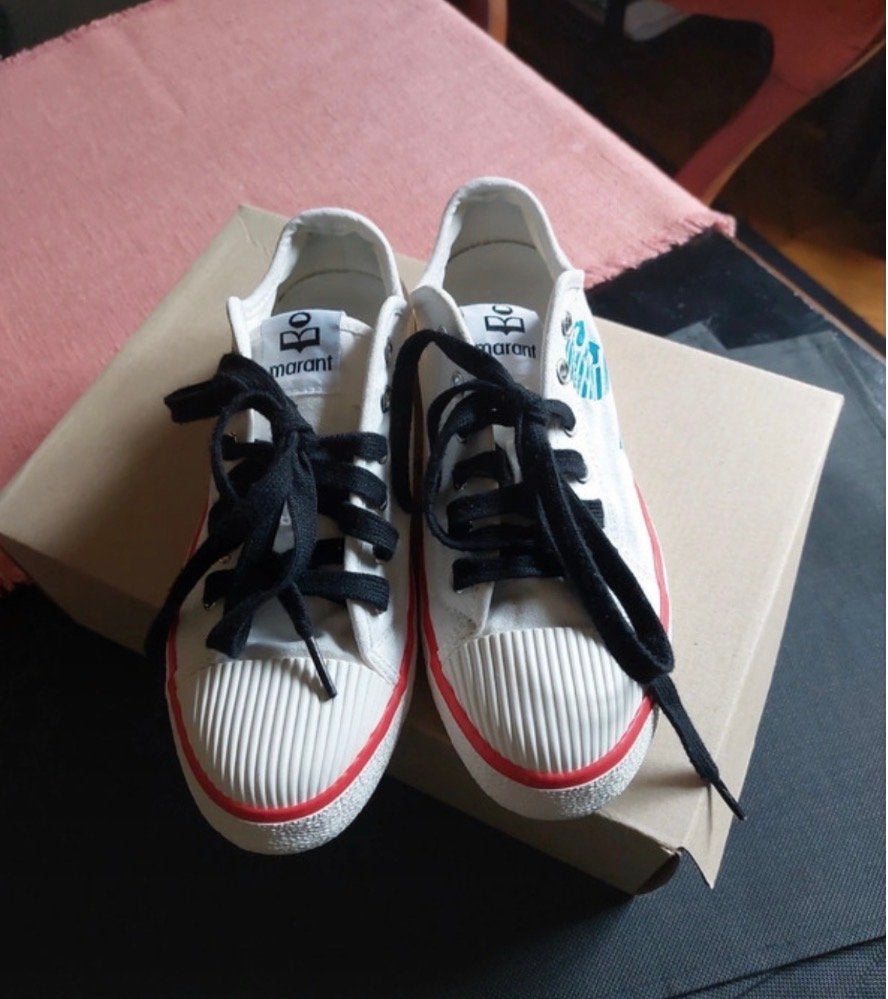 Isabel Marant sneakers - Zo goed als nieuw, Ophalen of Verzenden, Zo goed als nieuw, Wit, Sneakers of Gympen