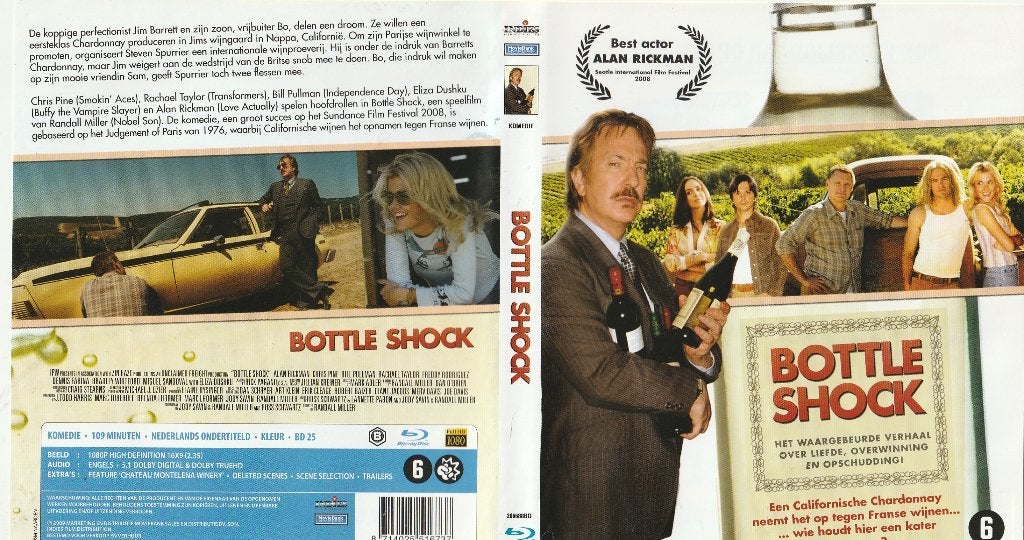 Bottle shock blu ray ( ned. Ondert. ), Ophalen of Verzenden, Zo goed als nieuw, Humor en Cabaret