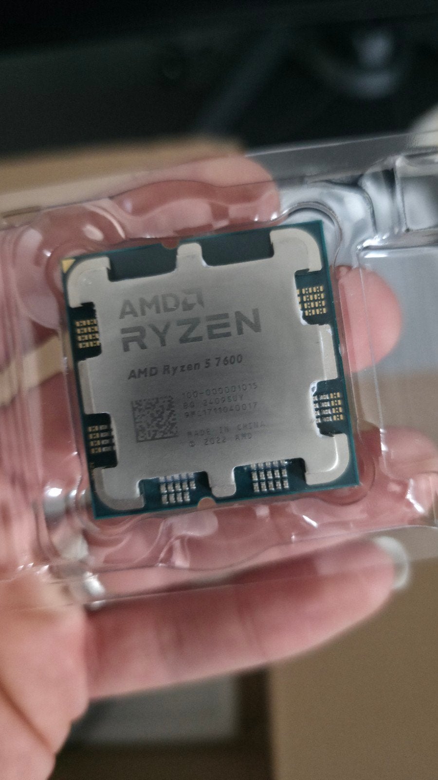 AMD Ryzen 5 7600 Processor met originele Koeler, 6-core, AMD Ryzen 5 7600, AM5, Nieuw