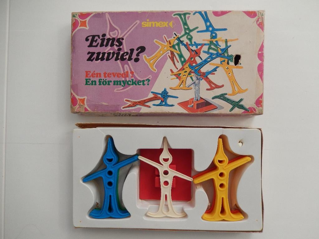 Vintage spel simex - eén teveel? - Eins zuviel?  jaren 60, Hobby en Vrije tijd, Gezelschapsspellen | Bordspellen, Een of twee spelers