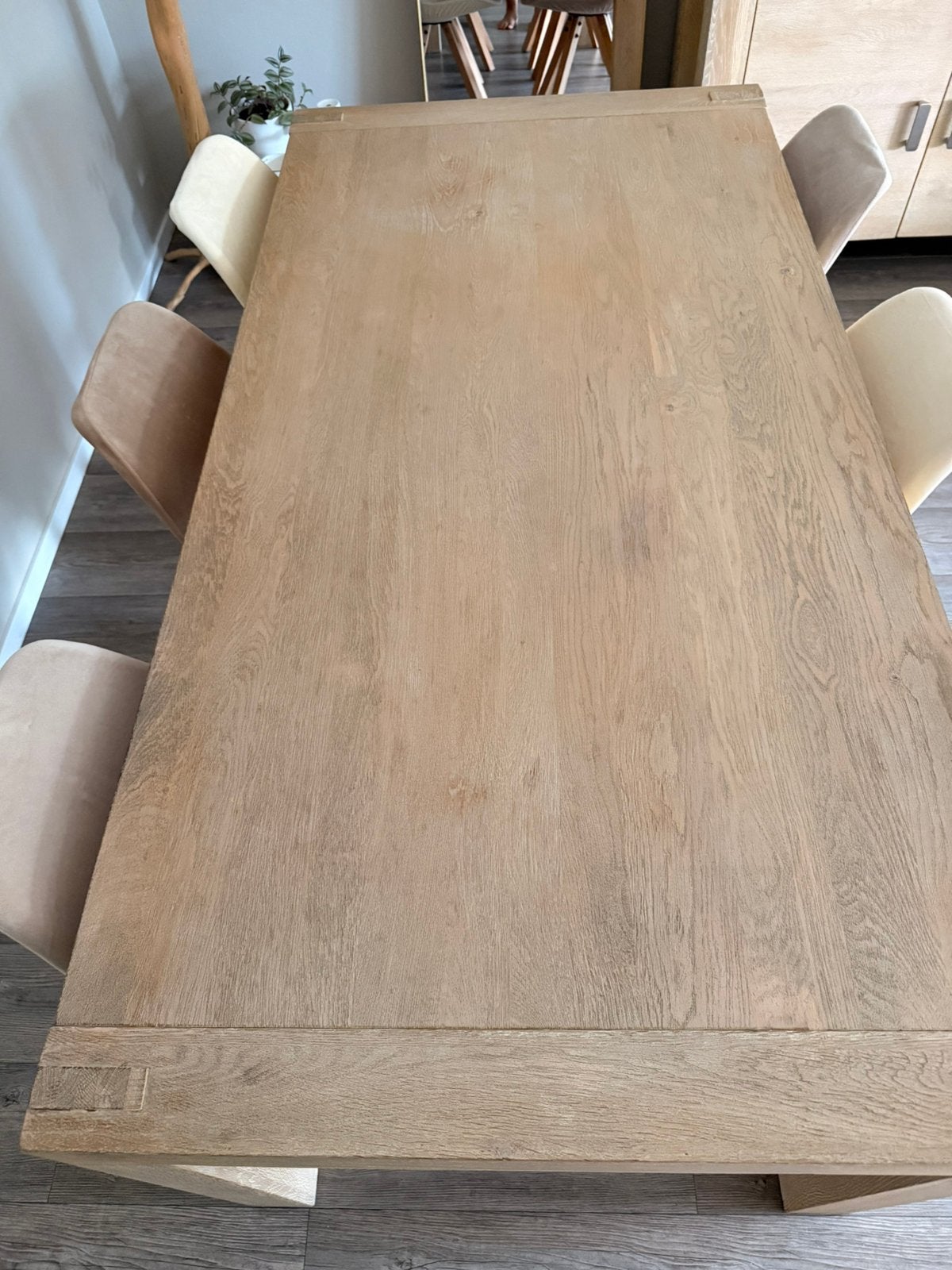 Eettafel en salontafel eiken, Ophalen, Gebruikt, Eikenhout, 50 tot 100 cm