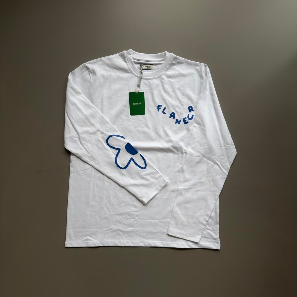Flâneur Longsleeve L, Verzenden, Zo goed als nieuw, Maat 48/50 (M), Wit