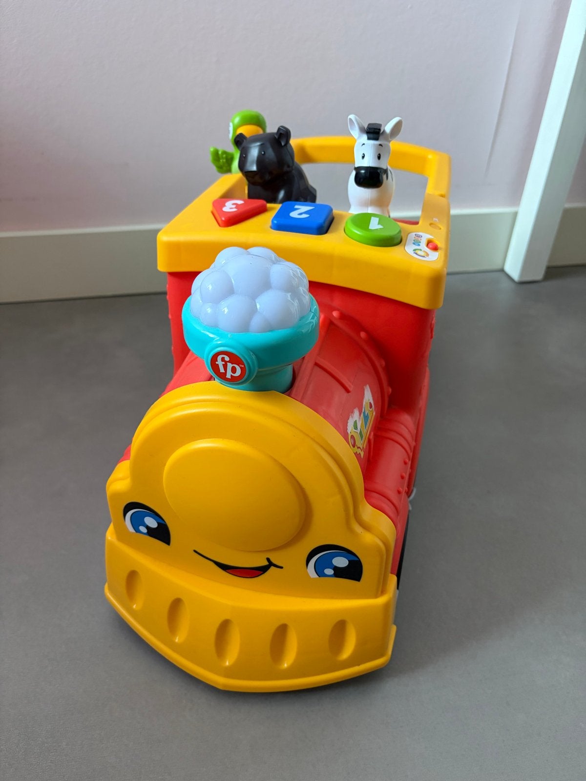 Fisher-Price Speelgoed Trein Looptrein met Geluid, Ophalen, Zo goed als nieuw, Speelset, Met licht