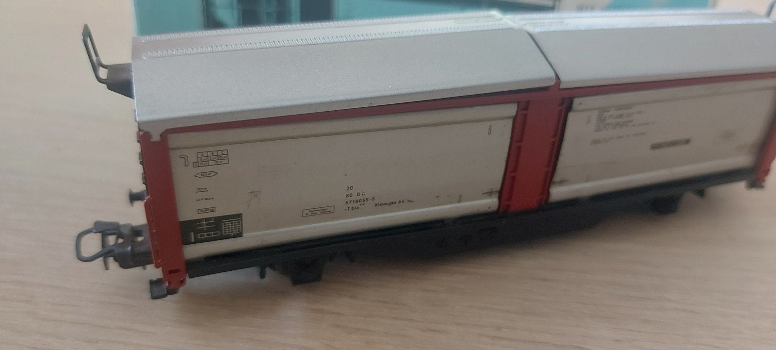 Märklin DB schuif dak- en wand-wagen artnr 4633 in ovp, Wisselstroom, Wagon, Ophalen of Verzenden, Zo goed als nieuw
