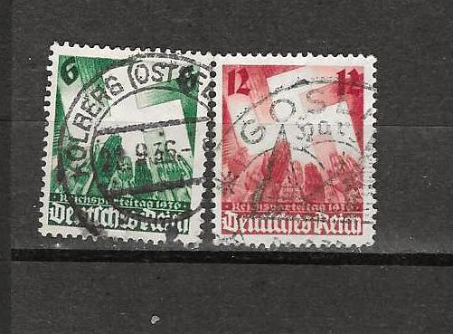 Reich 632-633, Ophalen of Verzenden, Duitse Keizerrijk, Gestempeld