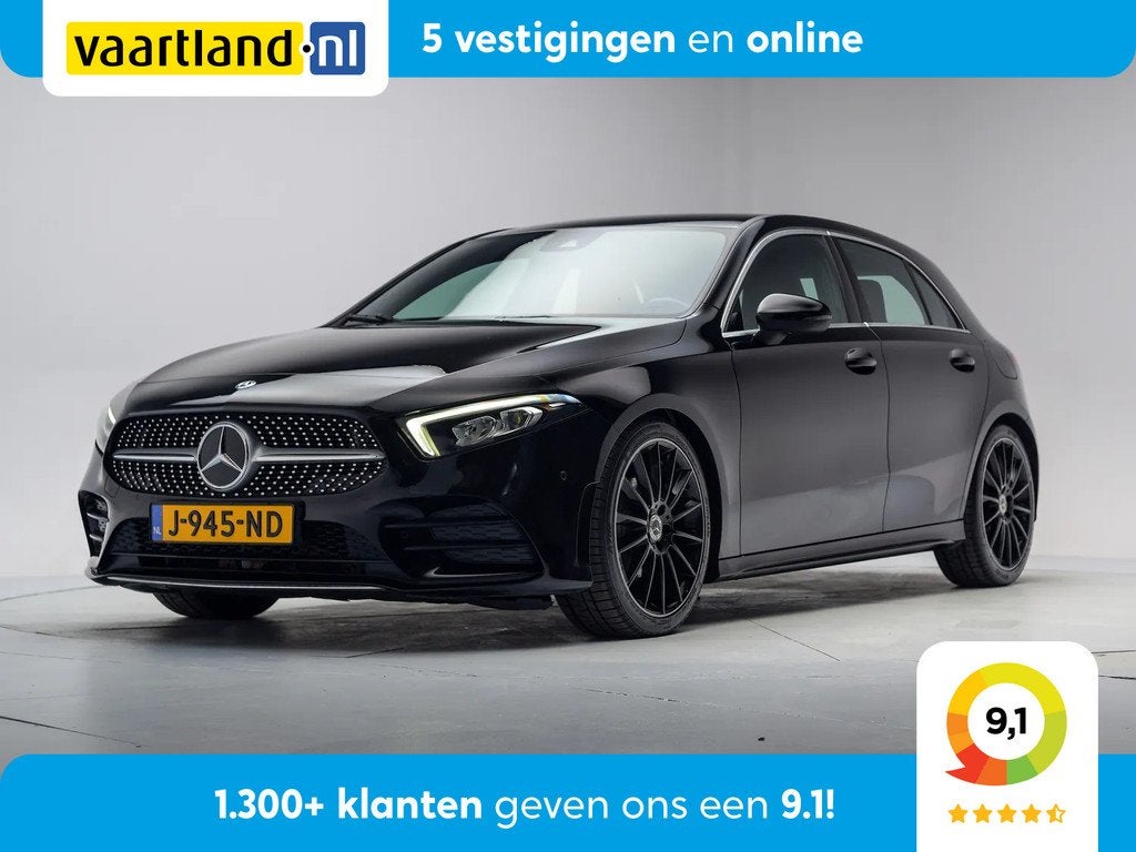 Mercedes-Benz A-Klasse 180 AMG Premium Plus [ Sfeerverlichti, Auto's, Mercedes-Benz, 136 pk, Gebruikt, 4 cilinders, Automatische klimaatregeling