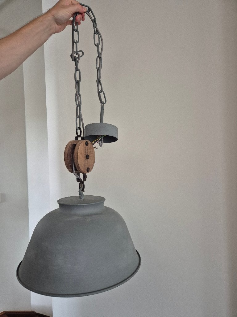 Industriële hanglamp, Ophalen, Zo goed als nieuw, Industrieel, E27 (groot)
