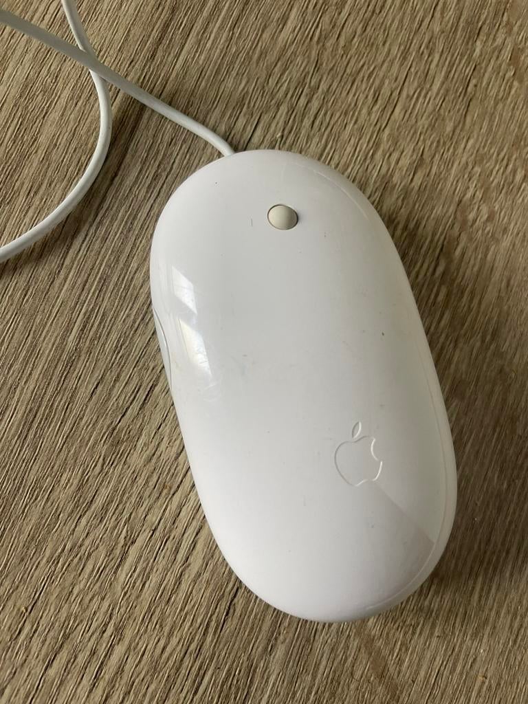 Vintage Apple muis bedraad wit, Verzenden, Zo goed als nieuw