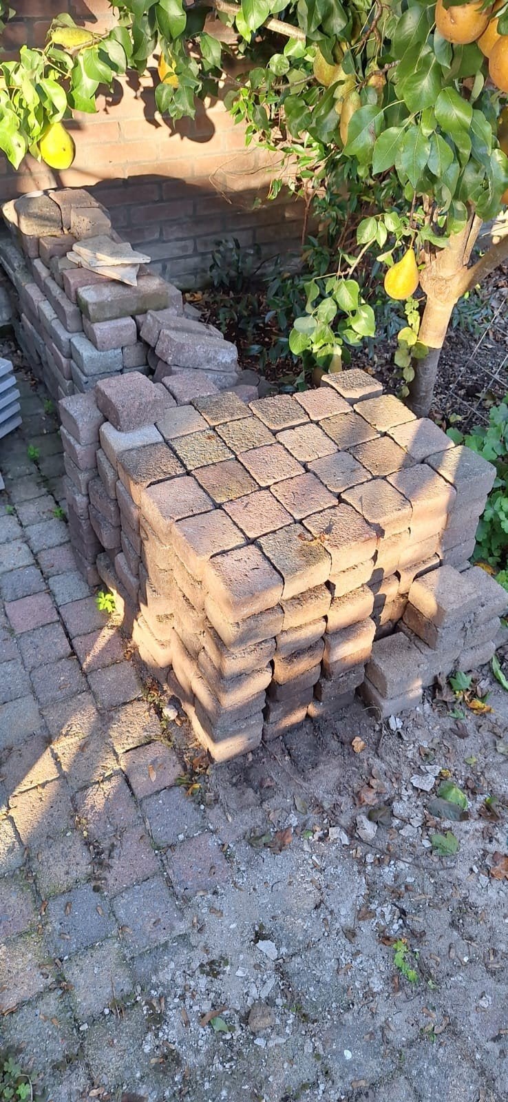 Klinkers 10x10x6cm, ruim 40m2 in nette staat, Tuin en Terras, Ophalen, Gebruikt, Klinkers, 10 m² of meer