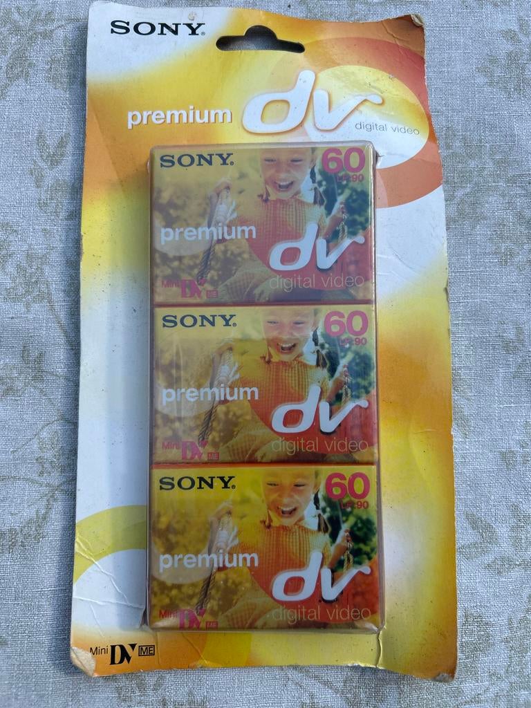 Sony Premium Mini DV Tapes - 3 stuks, Audio, Tv en Foto, Videocamera's Digitaal, Mini dv, Nieuw, Ophalen of Verzenden, Band, Disc of Geheugen